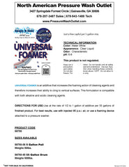 Universal Foamer available at North American Pressure Wash Outlet.