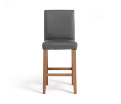 Winslow Faux Leather Bar Stool - Grey