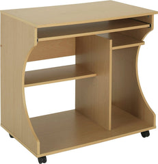 Workstation Office Desk - Beech Effect