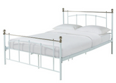 Yani Kingsize Metal Bed Frame - White