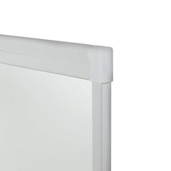 3mm Framed Bath Screen White | Toughened Glass Shower Panel Bath Screen
