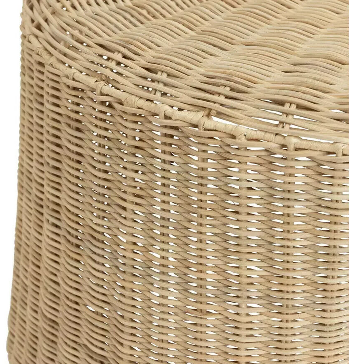 Habitat 60 Kaya Coffee Table - Natural | Rattan Round Table, Boho Living Room