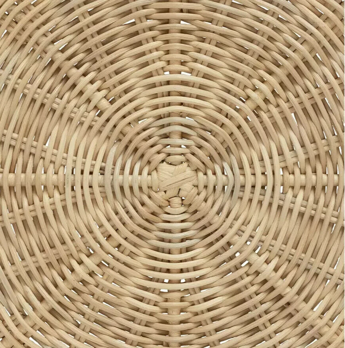 Habitat 60 Kaya Coffee Table - Natural | Rattan Round Table, Boho Living Room