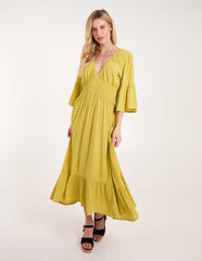 Shirred Empire Bust Dress