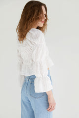 OFF SHOULDER RUCHED TOP