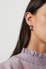 FLAT HOOP EARRING
