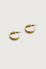 FLAT HOOP EARRING