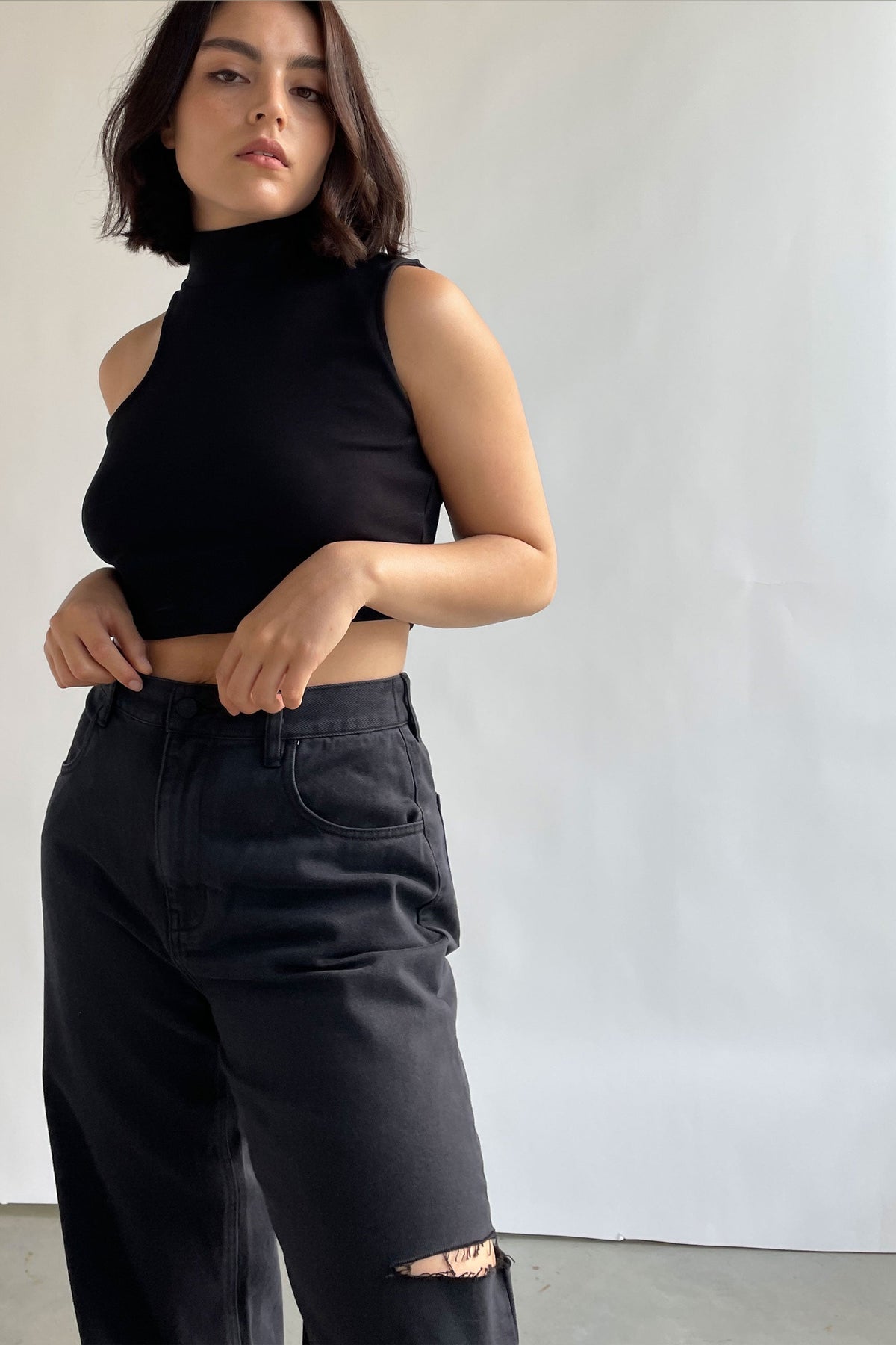 MOCKNECK TOP