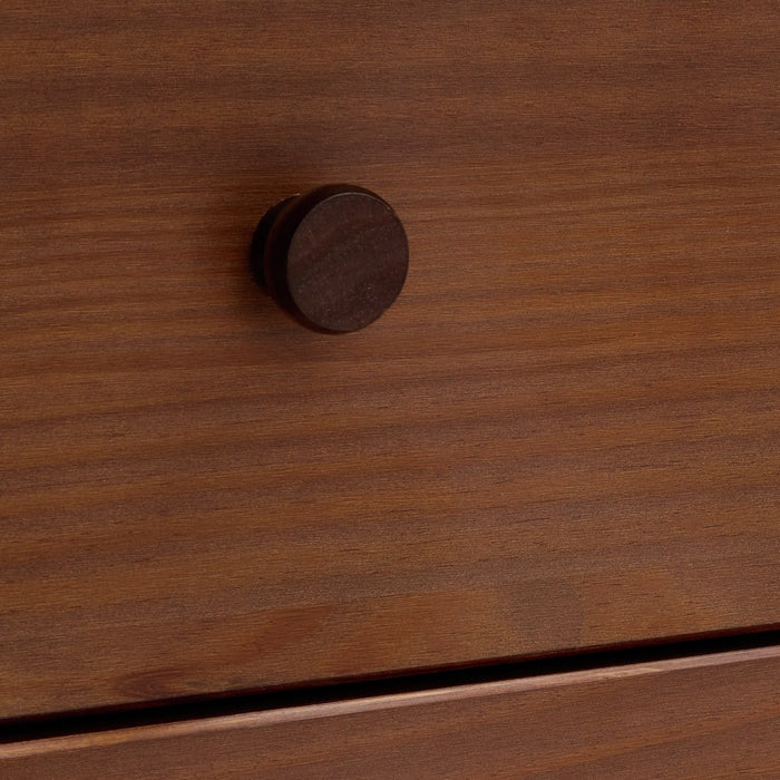 Akio 3 Drawer Chest - Walnut | Compact drawer chest