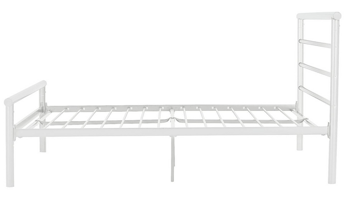 Avalon Small Double Metal Bed Frame - White ( B Grade 37136 - 37134 )