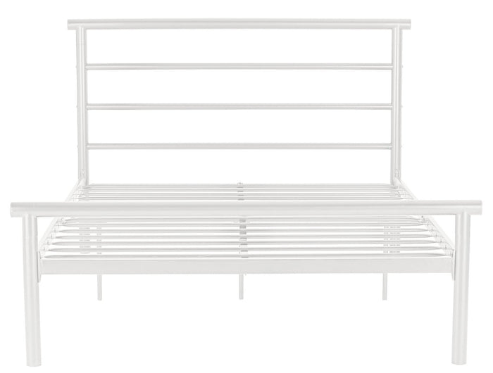 Avalon Small Double Metal Bed Frame - White ( B Grade 37136 - 37134 )