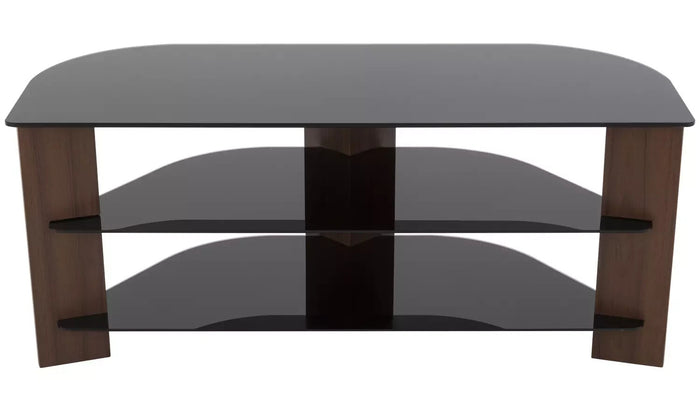 AVF Wood Effect Up to 55 Inch TV Corner Stand Black | Entertainment Furniture