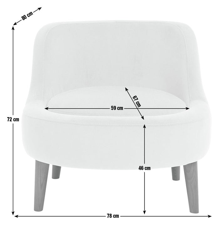 Beckett Fabric Armchair - Natural
