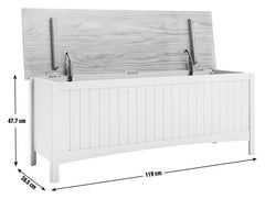 Bournemouth Storage Bench - Blue