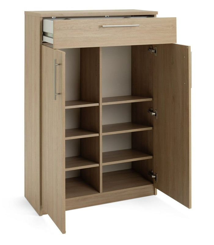 Brisbane 2 Door Shoe Storage Cabinet - Oak ( B Grade 29141 - 29140 )