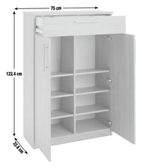 Brisbane 2 Door Shoe Storage Cabinet - Oak ( B Grade 29141 - 29140 )
