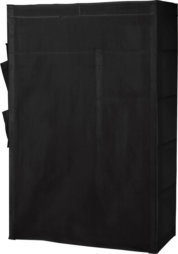 Covered Double Wardrobe - Black