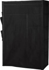 Covered Double Wardrobe - Black