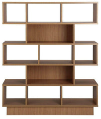 Habitat Cubes Wide Boockase - Oak Effect | Wooden Storage Shelving Unit Living