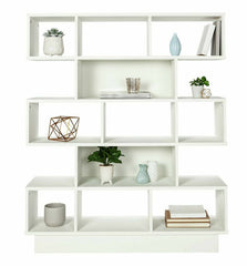 Cubes Wide Bookcase - White