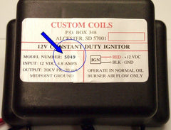 CUSTOM COIL 12V ELECTRONIC IGNITOR ONLY