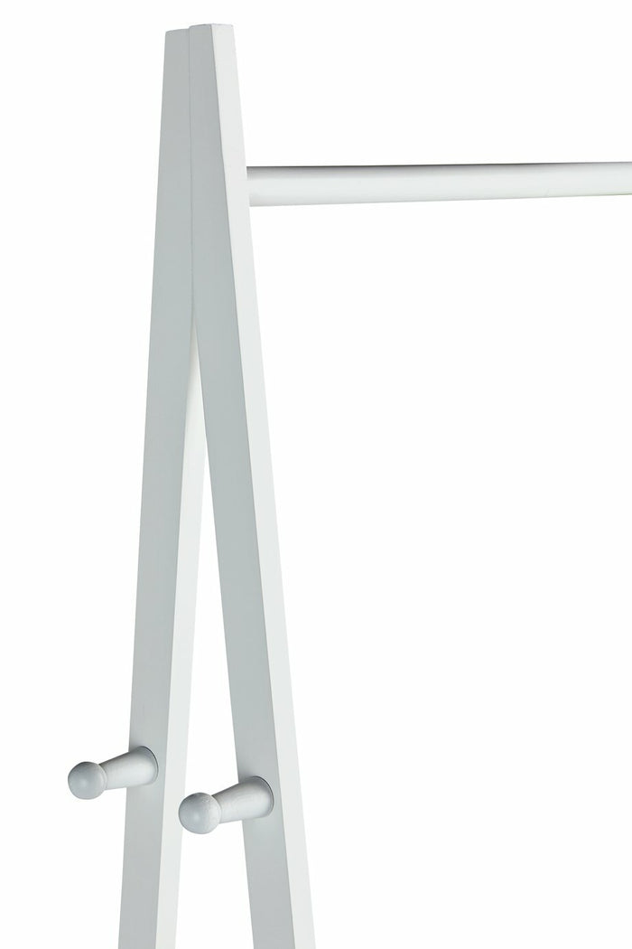Decorative Clothes Rail with 2 Shelves - White ( B Grade )