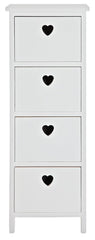 Edie 4 Drawer Storage Unit â€“ White