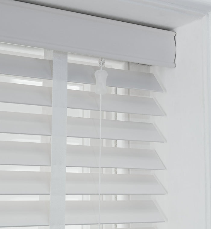 Elliott 50mm Wooden Tape Venetian Blind - White