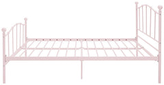 Fleur Small Double Metal Bed Frame - Pink