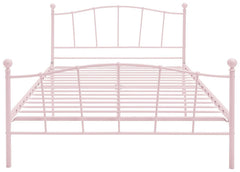 Fleur Small Double Metal Bed Frame - Pink