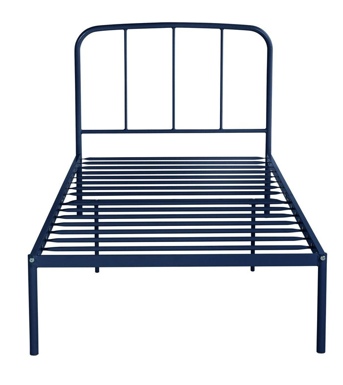 Freja Single Metal Bed Frame - Blue