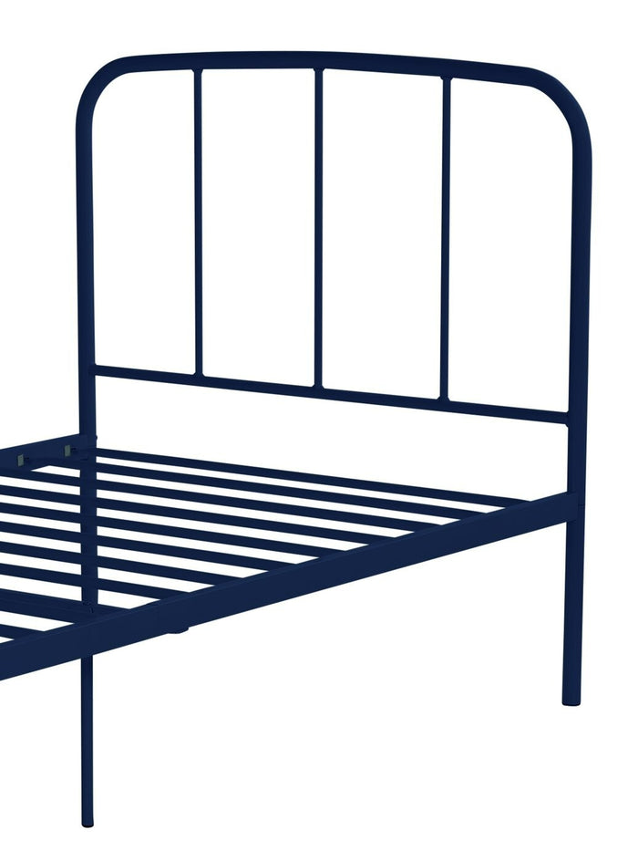 Freja Single Metal Bed Frame - Blue