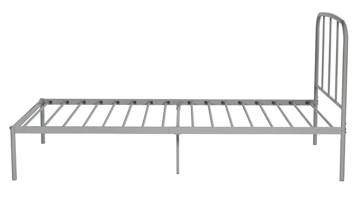 Freja Single Metal Bed Frame - Silver