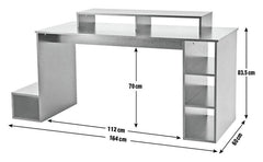 Gaming Desk - Black  ( B Grade 4836 - 4838 )