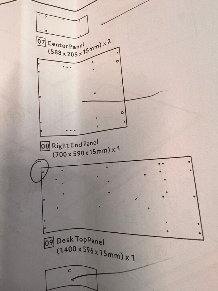 Gaming Desk - Black  ( B Grade 4836 - 4838 )