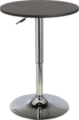 Gas Lift Round Bar Dining Table 2 Seater - Black For Kitchen or Living Room