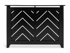 Habitat Chevron Small Radiator Cover - Black
