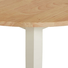 Habitat Chicago Solid Wood Round Dining Table - White & Oak