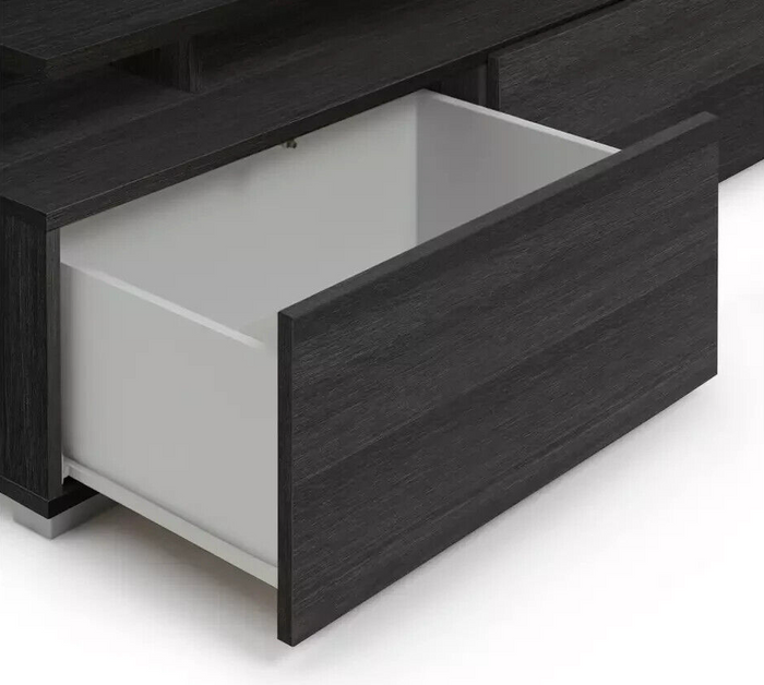 Habitat Floating Top TV Unit - Black & Brown ( B Grade 40998 - 40999 )