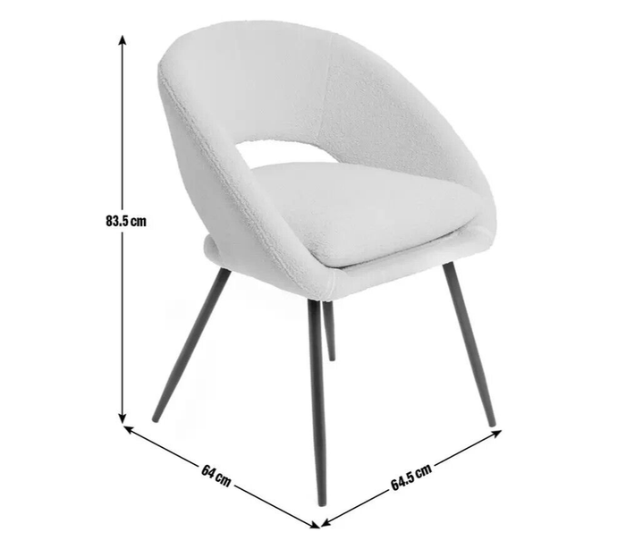 Habitat Hermione Boucle Chair - Cream