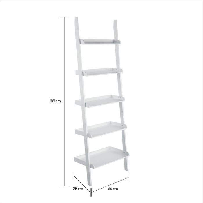 Habitat Jessie Ladder Shelf - White | Wall-Mounted Storage Living Room or Office