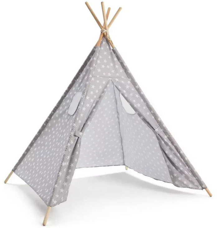 Habitat Kids Grey Stars Teepee Tent