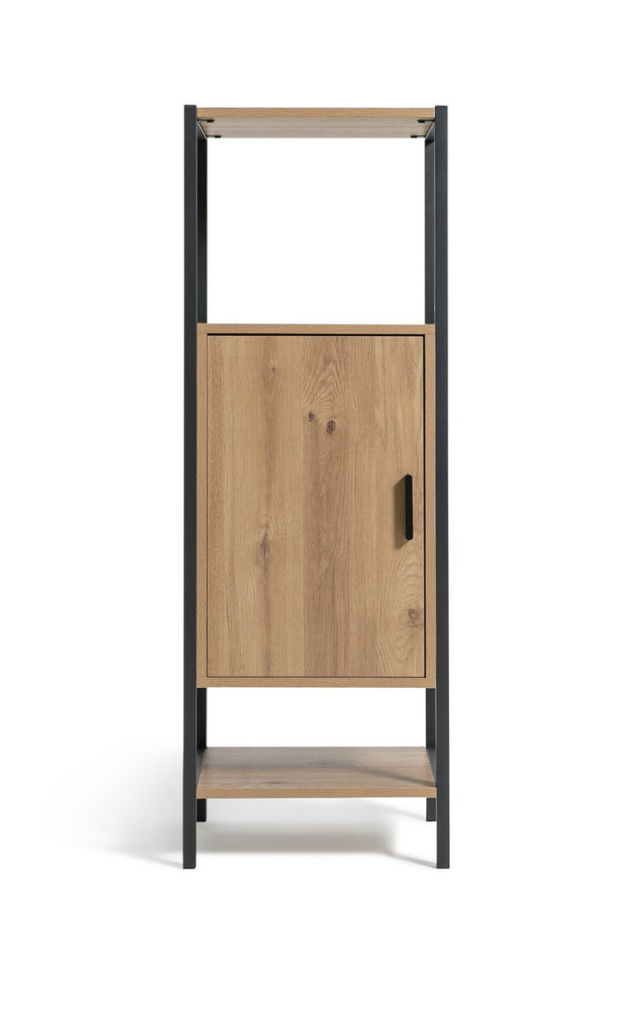 Habitat Loft Living 1 Door Cabinet - Oak | Stylish Storage for Bathroom Hallway
