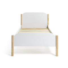 Habitat Nico Single Wooden Bed Frame - White & Pine