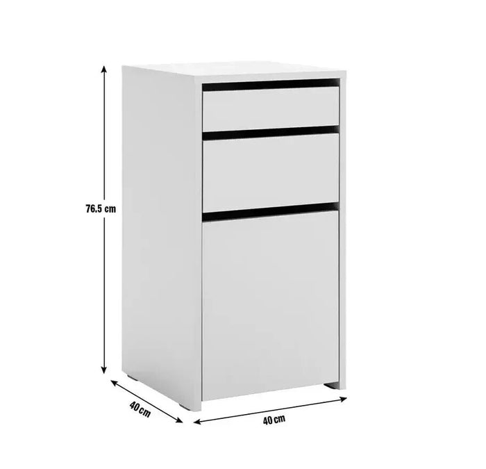 Habitat Pepper 2 Drawer Cabinet - White