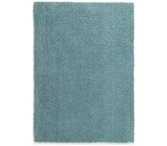 Habitat Recycled Cosy Plain Shaggy Rug - 160x230cm - Blue