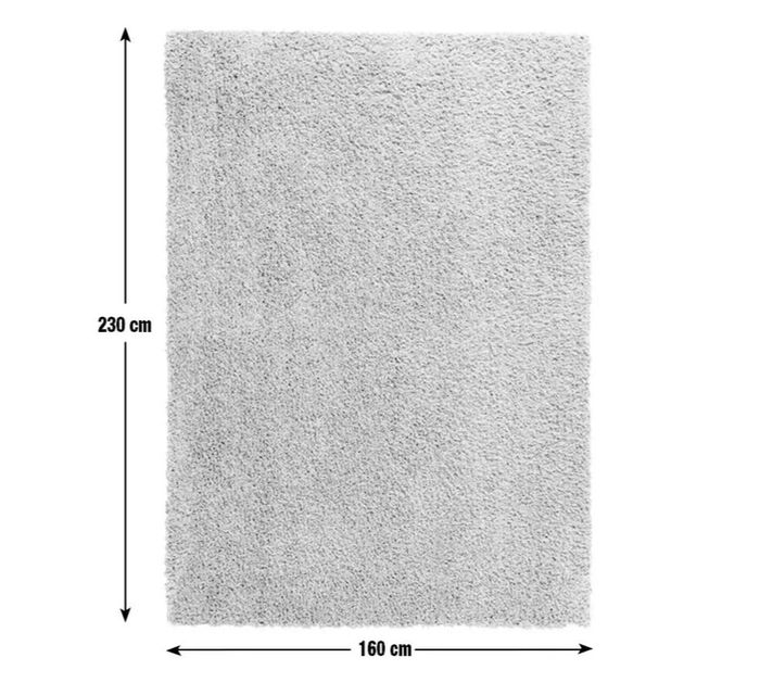 Habitat Recycled Cosy Plain Shaggy Rug - 160x230cm - Blue