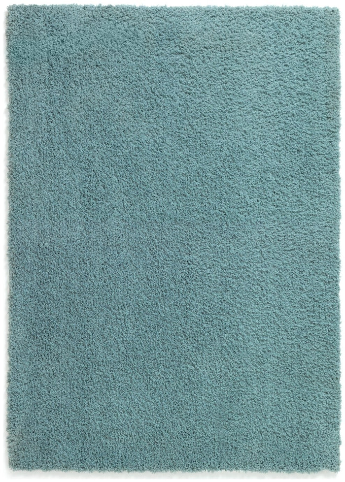 Habitat Recycled Cosy Plain Shaggy Rug - 80x150cm - Blue