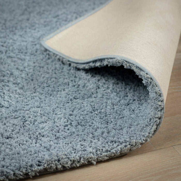 Habitat Recycled Cosy Plain Shaggy Rug - 80x150cm - Blue