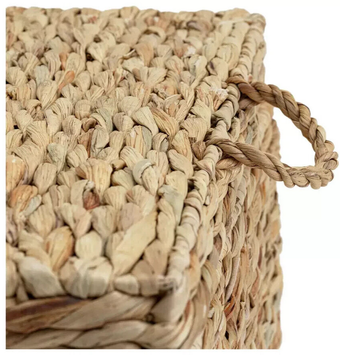 Habitat Set of 2 Woven Storage Baskets - Natural | Handmade from Hyacinth Box